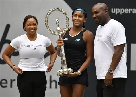 coco gauff mom and leon|coco gauff parents ages.